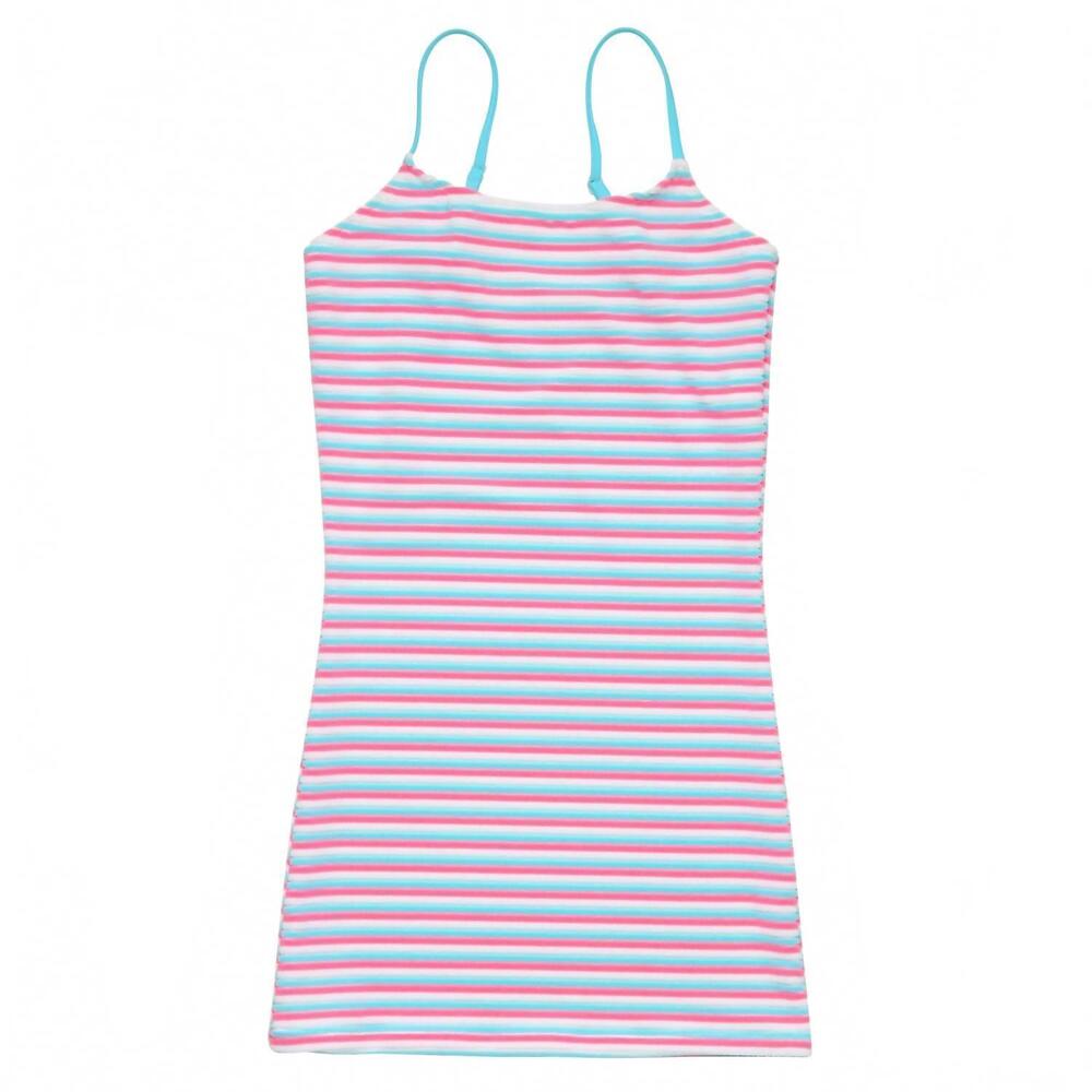 NEW SNAPPER ROCK girl's cami dress in striped sorbet